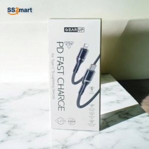 GearUP CL2715 Type-C to Lightning 27W PD Fast Charging & Data Cable (1.5m) – High-Speed & Durable