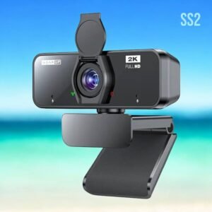 GearUP K450 2K USB Webcam – Privacy Cover & Built-in Mic