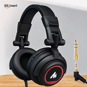 MAONO AU-MH501 Professional Studio Monitor Headphone | Over Ear With 50mm Driver For Gaming | DJ, Studio, And Microphone Recording