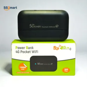 4G+ Pocket WiFi with 10000mAh Power Bank | Portable Pocket Router | Connect 10+ Devices